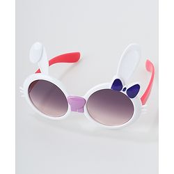 Babyhug Free Size Headband with Sunglasses - White