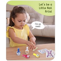 Babyhug 3 in 1 Tattoo Nail Saloon and Pedicure Kit - Multicolour