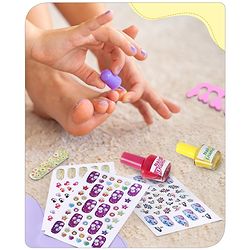 Babyhug 3 in 1 Tattoo Nail Saloon and Pedicure Kit - Multicolour