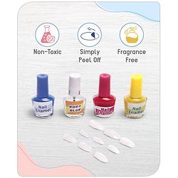 Babyhug 3 in 1 Tattoo Nail Saloon and Pedicure Kit - Multicolour