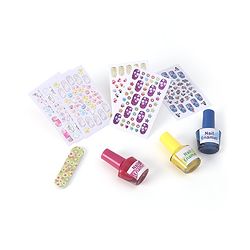 Babyhug 3 in 1 Tattoo Nail Saloon and Pedicure Kit - Multicolour