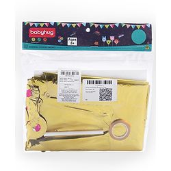 Babyhug Happy Birthday Gold Foil Letter Balloons - Pack of 13