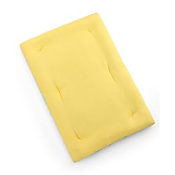 Babyhug 100% Cotton Bedding Set with Neck Pillow And Bolsters Set Sheep on Moon Print - White & Yellow