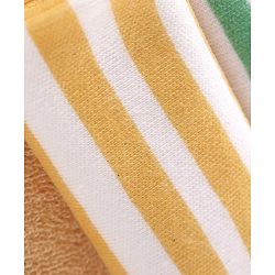 Babyhug Striped Wash Cloths Pack of 6- Multicolor