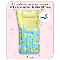 Babyhug Premium Bedding Super Save Combo Set of 3 Duck Print - Blue