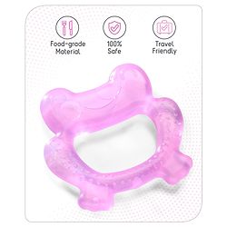 Babyhug Water Filled Frog Shape Teether -Pink