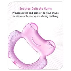 Babyhug Water Filled Frog Shape Teether -Pink
