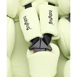 Babyhug Onyx Elite Car Seat cum Carry Cot with Rocking Base and aluminium handle - Grey & Green