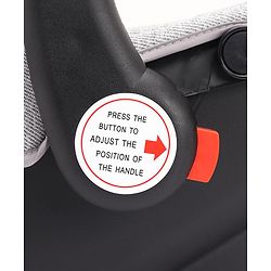 Babyhug Onyx Elite Car Seat cum Carry Cot with Rocking Base and aluminium handle - Grey & Green