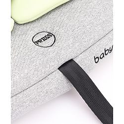 Babyhug Onyx Elite Car Seat cum Carry Cot with Rocking Base and aluminium handle - Grey & Green