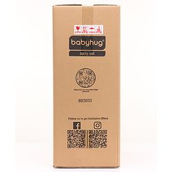 Babyhug Onyx Elite Car Seat cum Carry Cot with Rocking Base and aluminium handle - Grey & Green