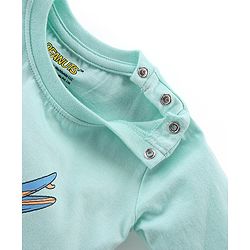 Babyhug Cotton Single Jersey Knit Full Sleeves Snoopy Print Night Suit - Blue