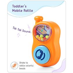 Babyhug Rattles Gift Set Pack of 3 |Easy to Grip|Gifting Toy| Child Safe Material| BIS Certified|  3 Months+