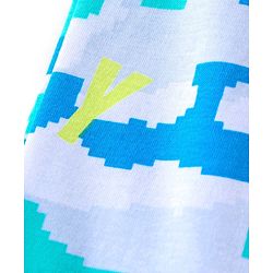 Babyhug Cotton Knit Full Length Camo Print Lounge Pants Pack of 3 - Blue
