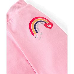 Babyhug Cotton Full Length Lounge Pants Striped Pack of 3 - Pink & Blue
