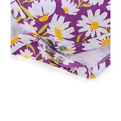 Babyhug 100% Cotton Sleeveless Onesie With Floral Print - Purple