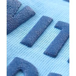 Babyhug 100% Cotton Knit Sleeveless T-Shirt with Puff Print and Tiger Graphics - Blue