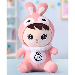 Babyhug Bunny Soft Plush Candy Doll Baby Pink - Height 30 cm