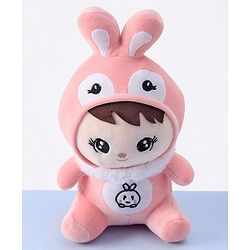 Babyhug Bunny Soft Plush Candy Doll Baby Pink - Height 30 cm