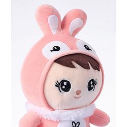 Babyhug Bunny Soft Plush Candy Doll Baby Pink - Height 30 cm