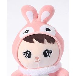 Babyhug Bunny Soft Plush Candy Doll Baby Pink - Height 30 cm