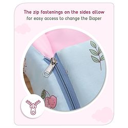 Babyhug Premium Bedding Super Saver Combo Set of 3 Bunny Print- Blue