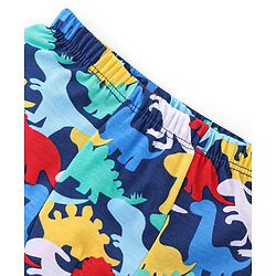 Babyhug 100% Cotton Knit Dino & Stripe Print Trunks Pack of 3- Multicolour