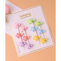 Babyhug Hair Pins and Clips Pack of 12 - Multicolor