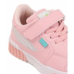Cute Walk by Babyhug Color Block Sneakers with Velcro Closure - Pink