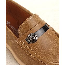 Cute Walk by Babyhug Slip On Formal Wear Shoes - Brown