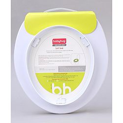 Babyhug Soft Cushioned Baby Potty Seat with Polka Dot Theme - White & Grey