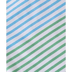 Babyhug 100% Cotton Knit Single Jersey Half Sleeves T-Shirt & Shorts Striped - Blue & White