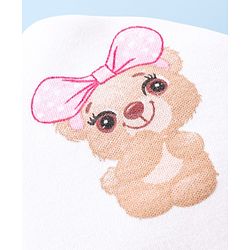 Babyhug 100 % Cotton Clothing Gift Set Animal Theme White - Pack of 5