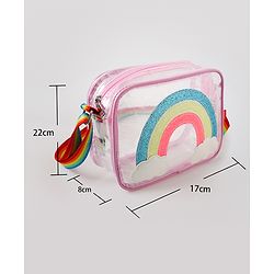 Babyhug Sling Bag with Rainbow Design Free Size - Multicolor