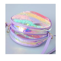 Babyhug Transparent Sling Bag Butterfly Applique - Pink