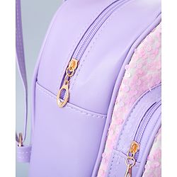 Babyhug Fashion Backpack with Bunny Design & Bow Applique - Pink