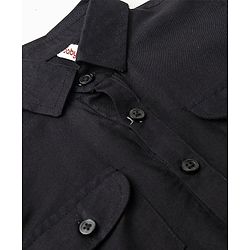 Babyhug Rayon Full Sleeves Pathani Kurta & Pyjama Set Solid Color - Black