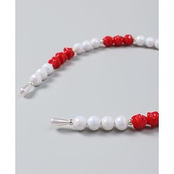 Babyhug Free Size Hair Band with Stars & Beads - Dark Pink