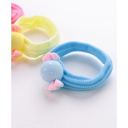 Babyhug Rubber Bands & Scrunchies Sets Candy Applique Pack of 5 - Multicolour