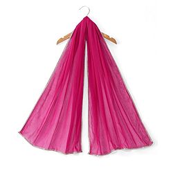 Babyhug Woven Sleeveless Choli With Lehenga & Dupatta Set Floral Embroidery - Pink