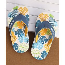 Cute Walk by Babyhug Flip Flops with Back Strap Closure Minnie Mouse Print - Yellow main image 1