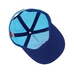 Babyhug Cotton blend Summer Caps Helicopter Print- Sky Blue
