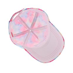 Babyhug Cotton Blend Summer Cap Text Print- Pink
