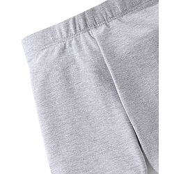 Babyhug Cotton Lycra Knit Solid Color Stretchable Leggings - Grey