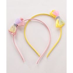Babyhug Baby Hair Accessories Combo Set Free Size Pack of 2 - Pink & Yellow