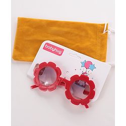 Babyhug Flower Shape Sunglasses -Red
