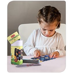 Babyhug Unicorn,Space & Dino Theme 10 Stick Puzzle Set- 30 Sticks