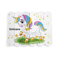 Babyhug Unicorn,Space & Dino Theme 10 Stick Puzzle Set- 30 Sticks