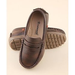 Cute Walk by Babyhug Slip On Formal Shoes - Dark Brown