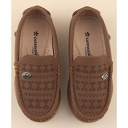 Cute Walk by Babyhug Slip On Formal Shoes - Brown